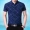 2017 mùa hè mới trung niên nam ngắn tay áo sơ mi lụa kinh doanh lỏng lẻo in hoa T-Shirt daddy