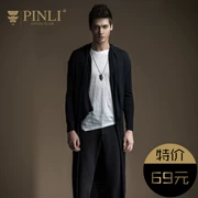 PINLI sản phẩm mùa xuân và mùa thu mỏng dài cardigan áo len nam áo len S171310098