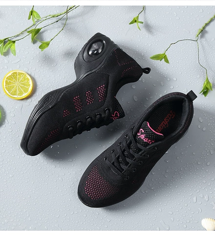 Черная танцующая современная обувь, 2020, мягкая подошва