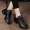 Giày khiêu vũ Giày nữ vuông nhảy 3D dệt lưới 2019 xuân hè mới Giày khiêu vũ nữ mới Giày nhảy hiện đại jazz - Khiêu vũ / Thể dục nhịp điệu / Thể dục dụng cụ