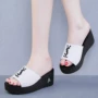 Dép Gucci Tianlun Phụ nữ 2019 Mùa hè Giày nữ mới Thời trang Giày đế dày đế xuồng Dép nữ - Giày thể thao / sandles giày sandal nam cao cấp