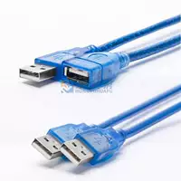 Usb adapter nam đến nam USB dòng dài mở rộng máy tính cáp dữ liệu ngoại vi dòng chuyển đổi usb2.0 mở rộng cổng sạc usb