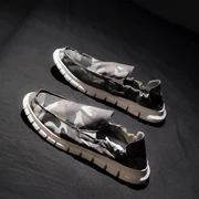 Giày vải phổ thông nam mùa hè khử mùi thoáng khí một bàn đạp lười giày phiên bản Hàn Quốc của xu hướng giày Bắc Kinh cũ bằng phẳng hoang dã - Plimsolls