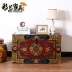 Trung Quốc cổ rắn gỗ quần áo hộp đồ nội thất cổ với khóa khóa hộp chính thức lưu trữ quần áo hộp vẽ tay bàn cà phê hộp bàn cà phê - Cái hộp Cái hộp