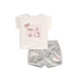 Quần áo trẻ em HelloKitty cotton mùa hè ngắn tay dễ thương quần short hai mảnh - Phù hợp với trẻ em váy trẻ em 10 tuổi Phù hợp với trẻ em