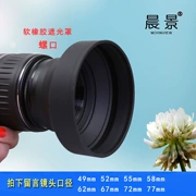 SLR vít có thể thu phụ tùng ống kính mui xe cao su mềm 49 52 62 67 58 77mm - Phụ kiện máy ảnh DSLR / đơn