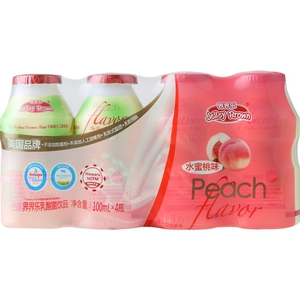 Напиток Jelley Brown Lactobacillus со вкусом персика 100мл*4