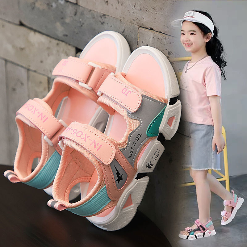 凉鞋2022新款夏季中大童防滑软底鞋子小男孩韩版宝宝鞋潮