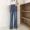 Mùa xuân 2019 mới của phụ nữ phiên bản Hàn Quốc của quần lửng cạp cao cạp cao giản dị quần jeans ống quần dài - Quần jean