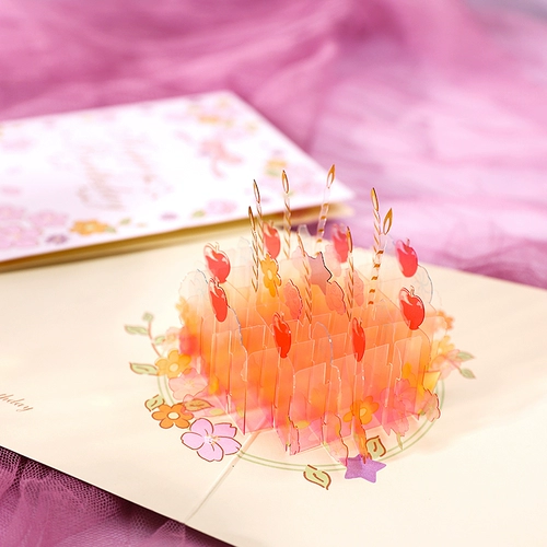 Трехмерная открытка, складные карточки для письма, DIY, Южная Корея, делается под заказ, подарок на день рождения