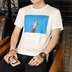 Các cặp vợ chồng T-Shirt mùa hè 2017 mới của Hàn Quốc phiên bản của lỏng Harajuku gió bf sinh viên nửa tay áo ulzzang ngắn tay người đàn ông Áo khoác đôi