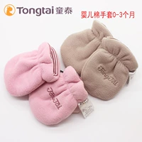 Хлопковые детские удерживающие тепло перчатки для новорожденных для раннего возраста