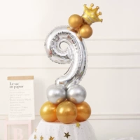 Серебряный цифровой столб 9