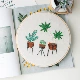 Файя ладони и растения (L)+бамбуковая вышивка