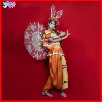 taobao agent [Spot] Gongsun Li Yu Rabbit Princess COS service game glory and exotic dancer set women with wigs