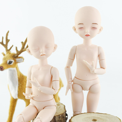 taobao agent 30 cm 6 -point baby Korean version of sleeping eyes Bjd doll naked doll body environmentally friendly white muscle training entry