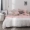Bộ đồ cotton 4 mảnh của Nhật Bản Bộ đồ giặt cotton bốn mảnh Tương phản màu rắn bông giường chăn trải giường đơn giản Bắc Âu - Bộ đồ giường bốn mảnh