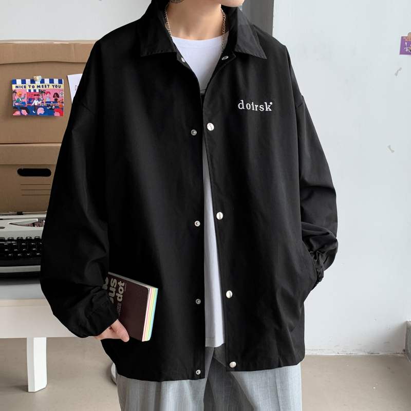 Casual coat men's Korean fashion brand ins spring and autumn 2020 jacket men's trend loose Hong Kong Style versatile men's clothes