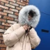 Áo khoác cotton nam ngắn trùm đầu áo lông thú cổ áo phiên bản Hàn Quốc của xu hướng áo khoác mùa đông cotton quần áo dịch vụ bánh mì mùa đông Bông