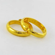 Nhẫn vàng cát Việt Nam nhẫn đôi nam nữ nhẫn nhẫn mở ngón trỏ trang sức đơn giản cặp nhẫn