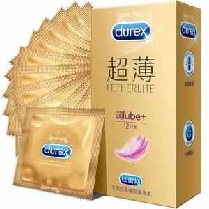 Презервативы Durex из натурального латекса, очень скользкие и ультратонкие, 12 шт./коробка