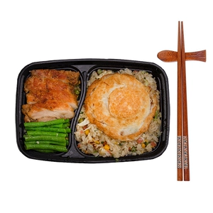 【Свежий жареный в день】 Черный перец куриный отбивной жареный рис 430 г/заменитель