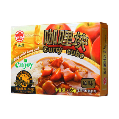 Кубики карри Китай Тайвань Niutou (оригинальный вкус) 66г/коробка