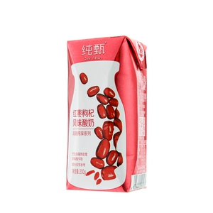 Йогурт Mengniu Chunzhen со вкусом красных фиников и лайчи 200г/коробка