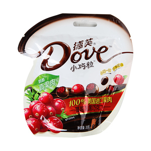 Dove маленький клюквенный темный шоколад 30 г/сумка