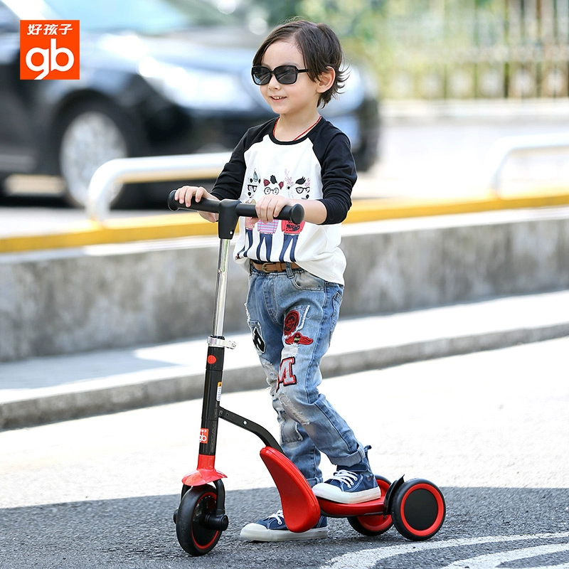 gb bé trai tốt bé ba bánh xe đẩy đôi mục đích xe đẩy trẻ em đa năng đồ chơi SC800 - Con lăn trượt patinet / trẻ em