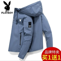 Playboy, демисезонная куртка, лонгслив для отдыха, универсальный плащ, большой размер, в корейском стиле