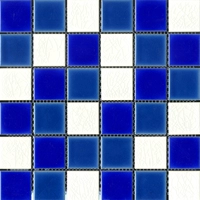 48 маленький ледяной трещины темно -синий+белый ледяной трещины