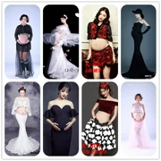 Thời trang bà bầu 2018 cá tính mới hình ảnh mẹ chụp ảnh quần áo studio phụ nữ mang thai ảnh quần áo phiên bản Hàn Quốc