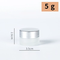 Матовая серебряная баночка для крема, 5 грамм