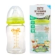 Зеленая стеклянная бутылочка для кормления, 180 мл