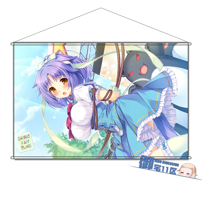 Аниме-панно NEKOPARA chocola и maple, 60×90 см или брелок, ПВХ/металлический держатель