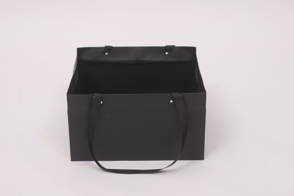 Black Paper BagIns wind originality square Gift box Size number Tanabata Valentine's Day transparent window Flower box Empty box packing box
