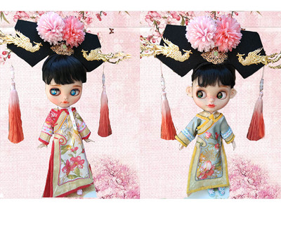 taobao agent Clear flag installed OB11 small cloth Blythe Keer 6 points 8 points BJD ancient style baby clothing material bag
