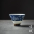 Chén gốm Cup Cupnacle Cup Jingdezhen Trà xanh cổ điển và trắng Kung Fu Bộ sứ màu xanh và trắng Master Cup nhỏ - Trà sứ bình pha trà thủy tinh cao cấp Trà sứ