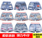 Trai quần short denim 2018 trẻ em mới của quần áo cô gái mùa hè bé năm quần quần trẻ em phần mỏng 3-12 tuổi