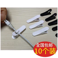 10 Túi MP3MP4 Điện Thoại Di Động Noodle Tai Nghe Phổ Phụ Kiện Clip Headphone Clip Tai Nghe Cố Định Clothespins nút cao su tai nghe bluetooth