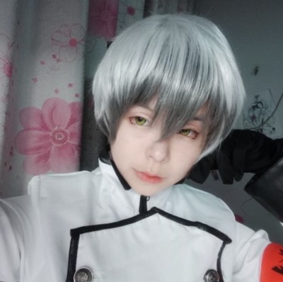 taobao agent Tomorrow Ark COS COS BOSS Meifister Wig Silver Gradient Fake Mao