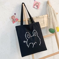 Черный милый кролик