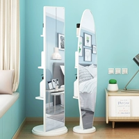 Gương chiều dài đơn giản gương sàn phòng ngủ âm thanh nổi gương lớn di động gương xoay nữ nhà giảm béo gương - Gương gương treo phòng khách