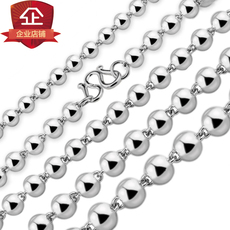 Серебряное ожерелье s990瓒抽摱绾摱鍦嗙彔鎯呬荆椤归摼 鐢峰コ娆句經鐝犲渾鐝犻摼姣涜。閾鹃厤閾炬椂灏氭