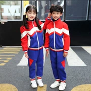 Các nhà sản xuất quần áo thể thao cho trẻ em mùa thu và mùa đông Đồng phục học sinh mới của trẻ em đặt quần áo mẫu giáo dày