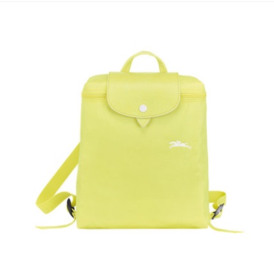Embroidery Light Yellow (P33)France new pattern long1699champ Backpack 70th anniversary Commemorative payment knapsack Longchamp  Embroidery fold a bag