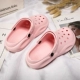 Dép Sandal Mùa Hè Y Tá Bệnh Viện Hai Mang Crocs đế dày màu trắng Phòng mổ Y tế Nam Nữ Đứng lâu Không Mệt Nửa Kéo