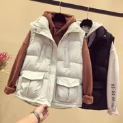 Mùa thu đông 2018 xuống áo cotton nữ phần ngắn Phiên bản Hàn Quốc của quần áo rộng rãi làm dày áo khoác cotton