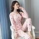 Mùa xuân và mùa thu nữ đồ lót nhiệt cotton dài tay thon gọn cơ thể quần áo mùa thu học sinh Bộ đồ ngủ Qiuku bộ - Phù hợp với nóng lên